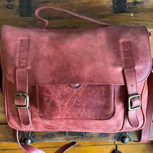 John Fluevog Leather satchel / messenger bag